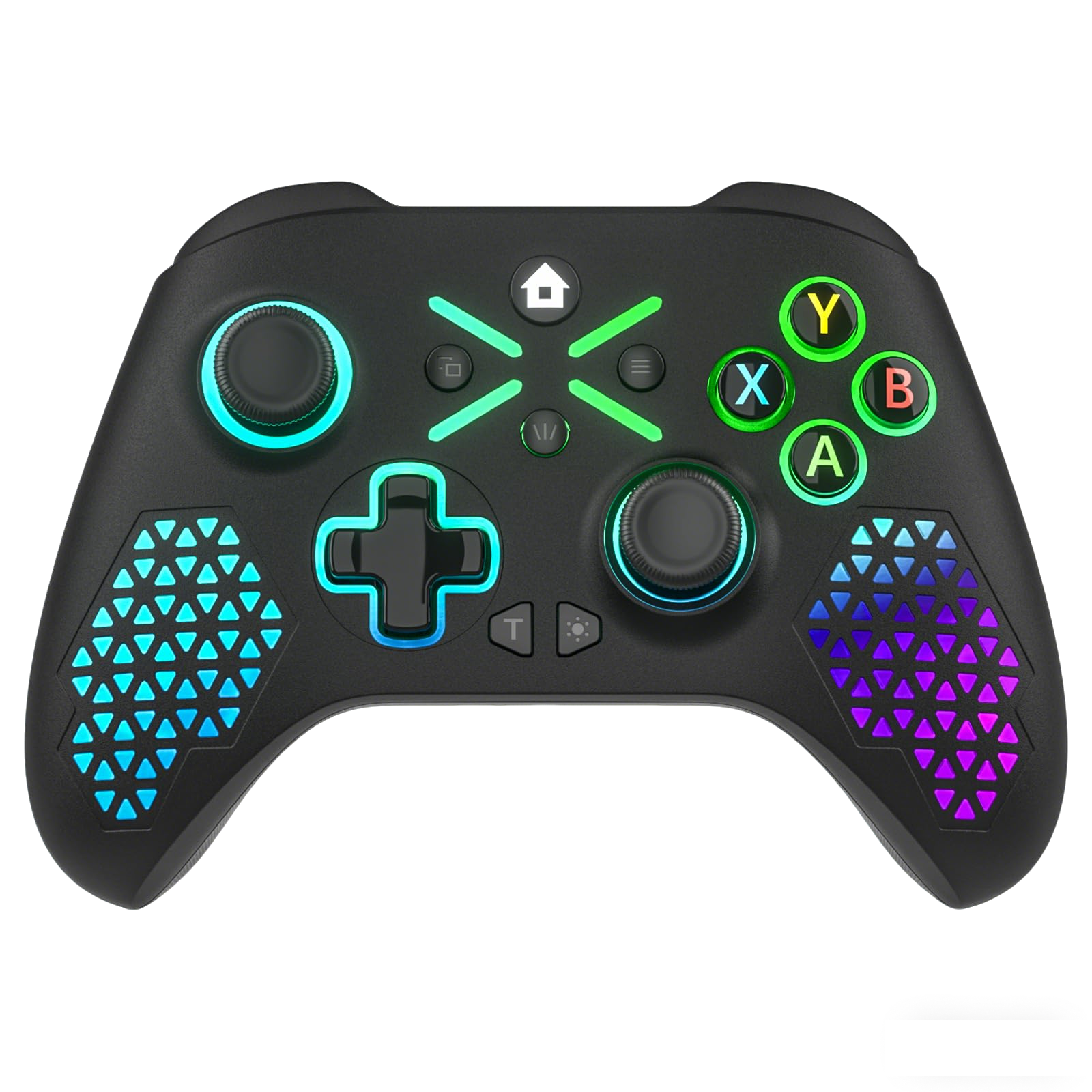 Gamrombo Wireless Controller Replacement for X-Box One, Special Edition Custom Gamepad Compatible with X-Box Series X|S with Macro, Dual Vibration, Audio Jack (Colorful)