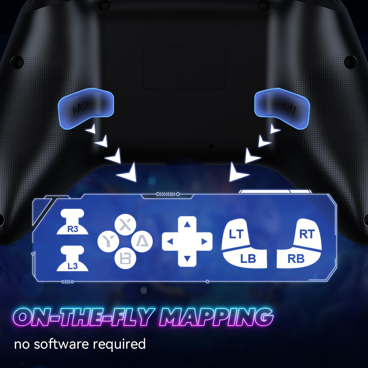 Gamrombo RGB Wireless Controller for Nintendo Switch 2/1 Lite/OLED, PC, with Bluetooth, Turbo, Macro, Hall Trigger, 6 Gyro Axis, Dual Vibration, Screenshot - 2 Pack